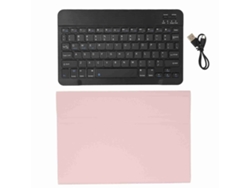 Capa Protetora Com Teclado Bluetooth Removível Anti-queda Para Lenovo Xiaoxin 10.6 Rosa