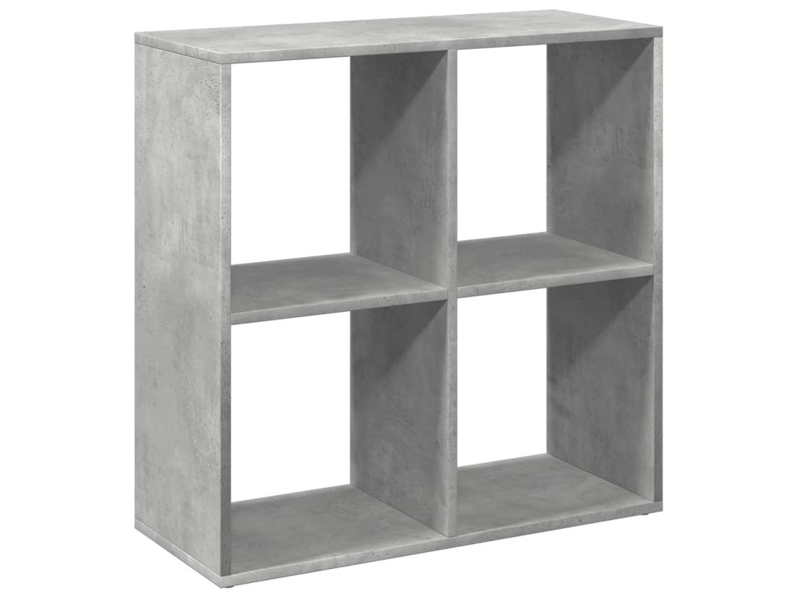 Maison Exclusive - Librería Divisora Madera Gris Hormigón 69,5x29x69,5 Cm