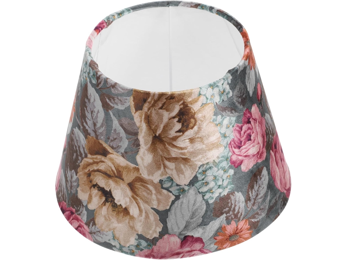Tejido decorativo con estampados florales, ligero y versátil, para pantallas de lámparas y apliques de pared.