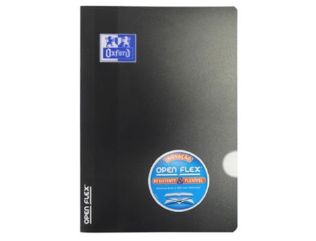 Cuaderno OXFORD Openflex (Negro - A4 - Cuadriculado - Polipropileno)