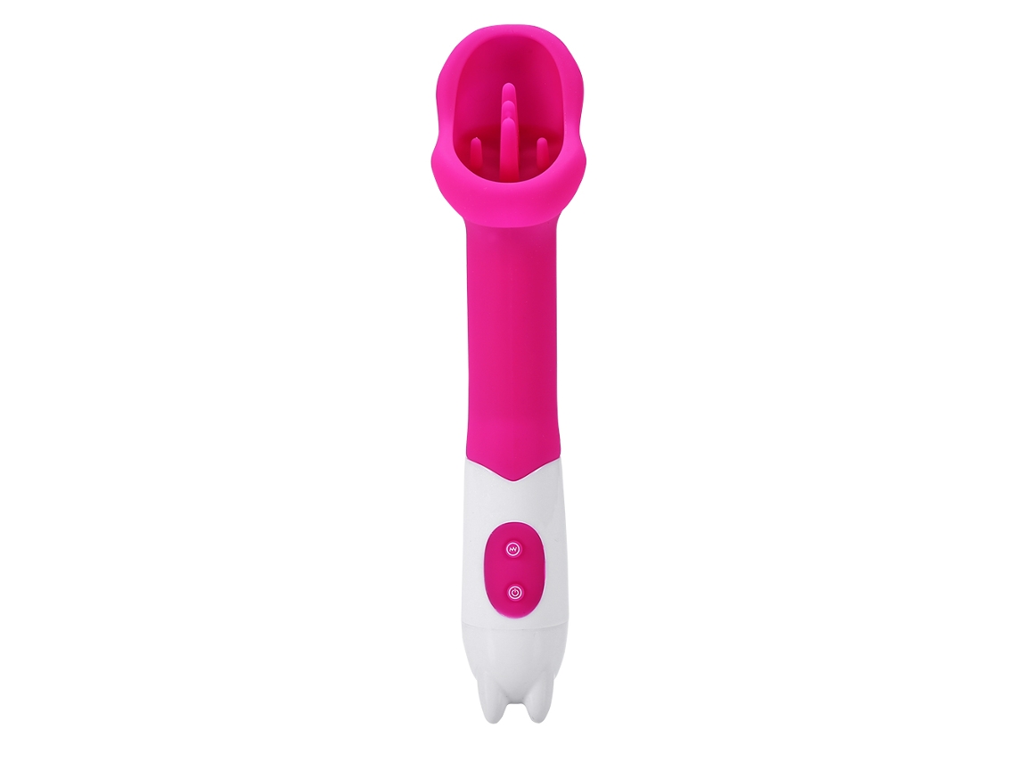 Masajeador Vibrador De Silicona Impermeable Para Punto G Y Clítoris Rojo Rosa
