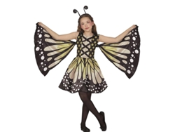 Disfraz de Mariposa amarilla con lunares para niña