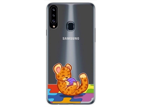 Carcasa Samsung Galaxy A20s TUMUNDOSMARTPHONE Dibujos Transparente Multicolor