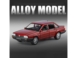 Maqueta de aleación metálica a escala 1:32 del Volkswagen Santana, un modelo retro clásico. Mdug (rojo).