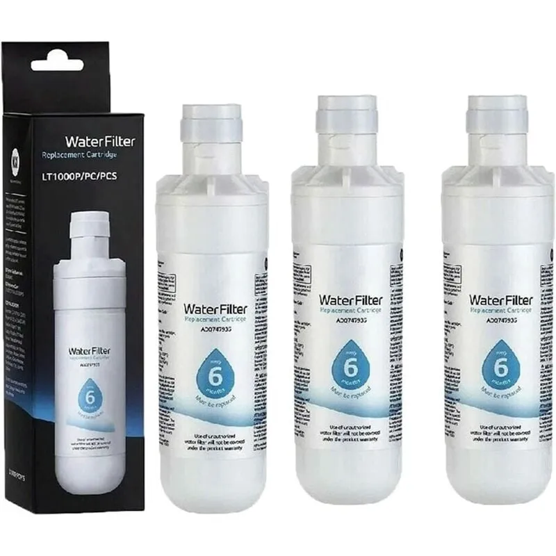Paquete De 3 Filtros De Agua Para Refrigerador Adq747935 (reemplaza Lt1000p/pc/pcs, Mdj64844601, Adq74793501 Y Adq7479350)