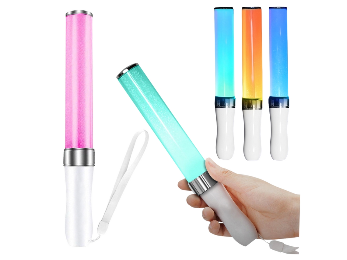 Barra luminosa LED para fiestas, tres modos de iluminación, 25,5 cm