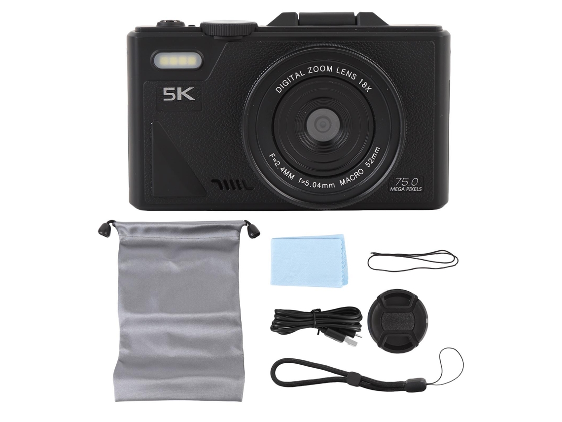 Câmera Mirrorless EOOCOO (tela Flip de 180° em 5k Hd)