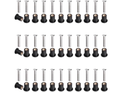 Kit De 30 Pares De Tuercas De Neopreno M5 Para Kayak. Contiene Tuercas De Latón Y De Cobre.