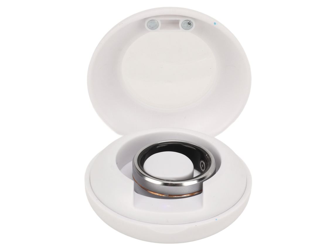 Anillo Inteligente Plata Impermeable Control Remoto Seguimiento Salud Fitness Sueño Talla 10