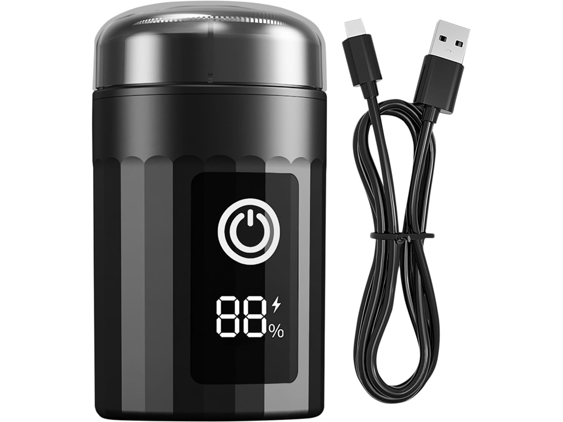 Rasoir Électrique Mini - Recortadora A Barbe Imperméable,appareil Recargable Usb Humide Y Sec Pour