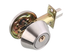 Cerradura de pestillo de cilindro simple 2026, latón + acero inoxidable, cerradura de seguridad con llaves (pestillo ajustable: 60 mm 70 mm)
