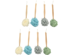 8 Pièces Lot De Cepillos Baño A Long Manche Nylon Exfoliant Suave Pour Corps Gommage Cepillo