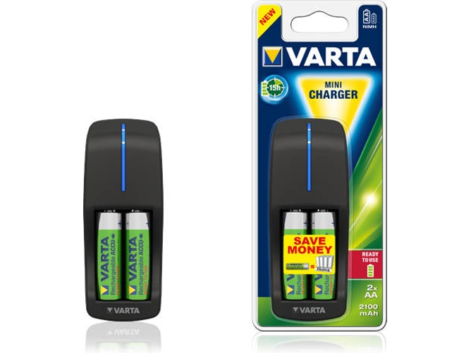 Cargador de baterías VARTA Mini Charger 2100 mAh