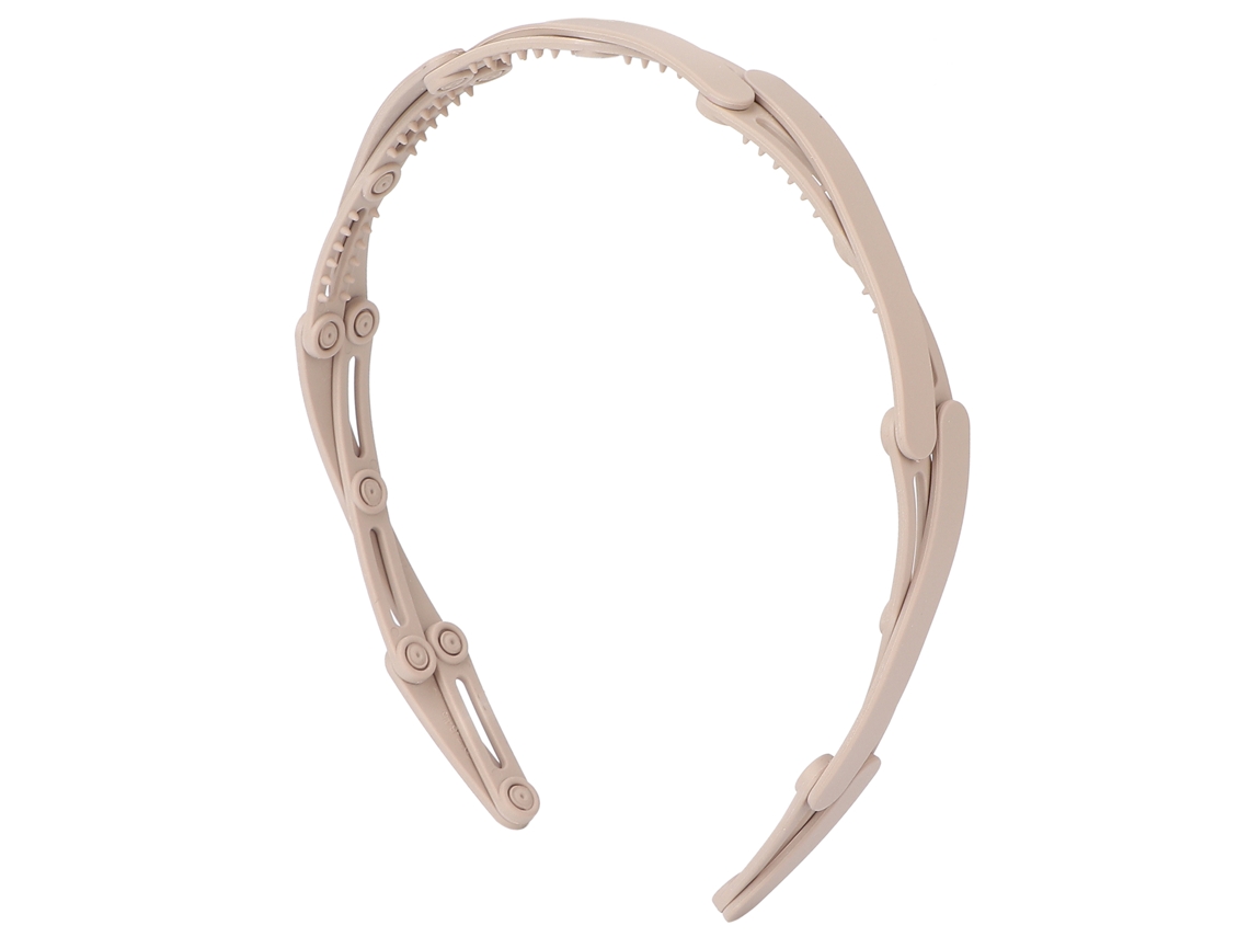 Cinta De Pelo Plegable Compacta Retráctil Para Bolsillo, Diadema Para Niñas Color Caqui