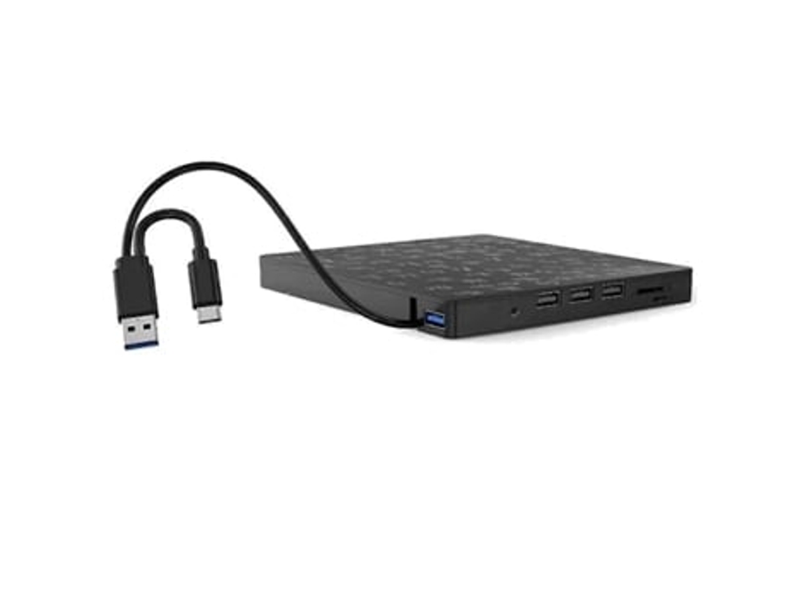 Grabadora de CD/DVD externa, unidad de DVD, unidad óptica con puertos SD/TF y USB 3.0, unidad óptica para PC y portátil Digitallab
