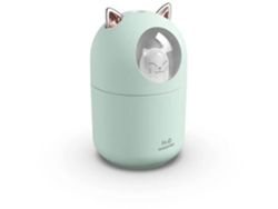 Humidificador Portátil 300ml Neblina Fría Luz Nocturna Apagado Automático Yizhood Verde