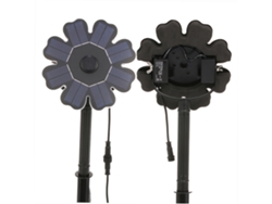 Bomba solar de 2 W para bebederos de pájaros con panel floral y estaca