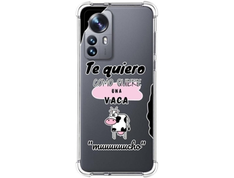 Carcasa para Xiaomi 12 Pro 5G TUMUNDOSMARTPHONE Dibujos Antigolpes Vaca Multicolor