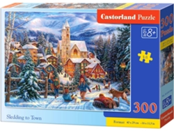Puzzle CASTORLAND Sledding in Town (300 Piezas)