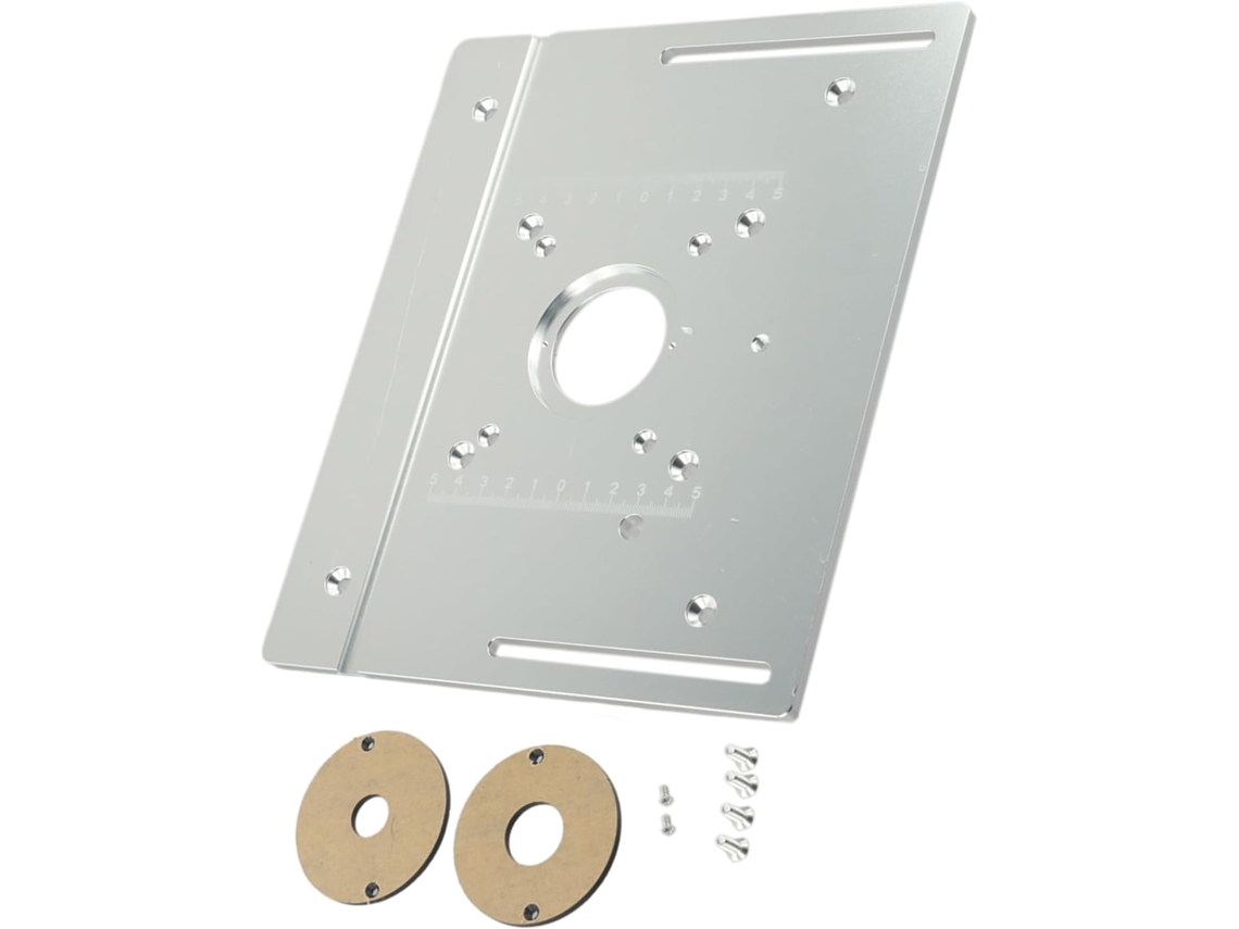 Aluminio, 240 X 200 Mm, 5 Mm. Placa Insertable Para Mesa De Fresadora Para Bancos De Trabajo.