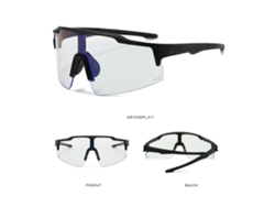 Gafas de sol fotocromáticas para deportes al aire libre UV400 para hombre y mujer, ciclismo y running, color negro Chrui