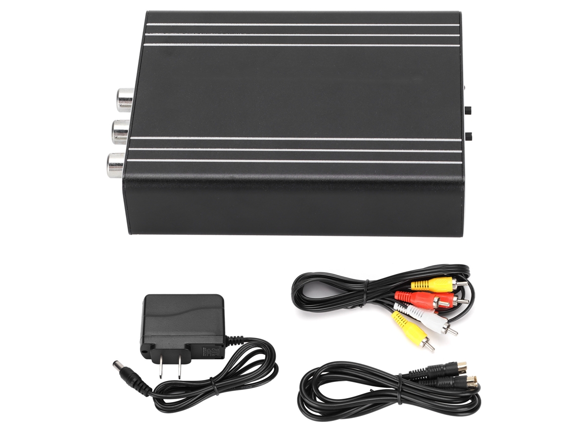 Interfaz Multimedia Hd A Convertidor Cvbs Y S-video, Compatible Con 1080p 720p Para Cámaras, Pc Y Portátiles. Enchufe
