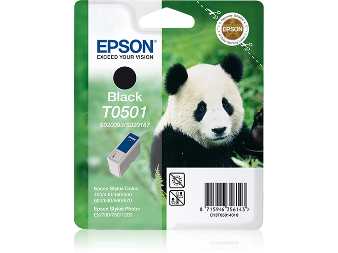 Cartucho EPSON T0501 Negro (C13T05014020 - 540 páginas)