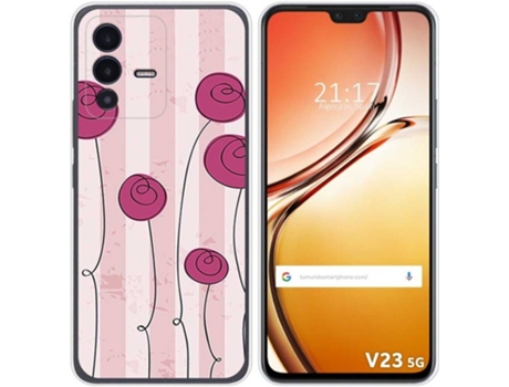Carcasa para Vivo V23 5G TUMUNDOSMARTPHONE Dibujos Flores Vintage Multicolor