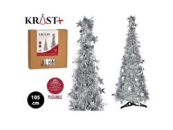 Árbol de Navidad 105 cm espumillon plata 90666