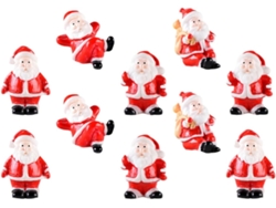 10 Figuras Miniatura Muñecos Nieve Resina Decoraciones Navideñas Estar Cocina Aspecto Adorable Decoración