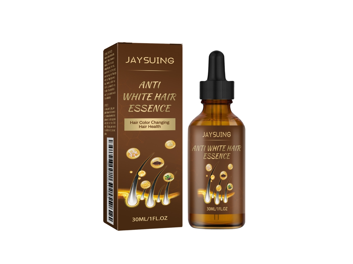 Jaysuing Black Hair Essence Cuidado del cuero cabelludo Hidrata y fortalece el cabello