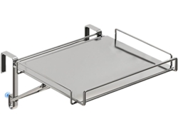 Estante Almacenamiento Cocina Plegable Acero Inoxidable Necesidad Taladrar Color Plata Diseño Colgar Puerta