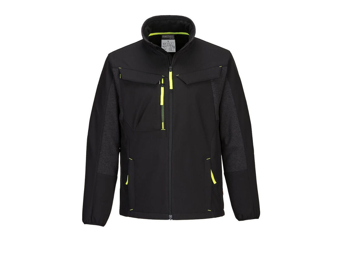 Chaqueta softshell híbrida ecológica, sostenible y funcional Wx3 / Negra / L Portwest
