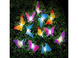 2026-luces De Hada Mariposa Exterior Solares Led Impermeables 4m 12 Lámparas Jardín Fiesta