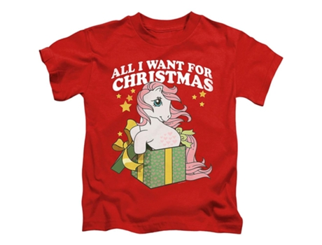 Camiseta ROCKINSTONE Juventud Todo lo que quiero para Navidad My Little Pony (XL)