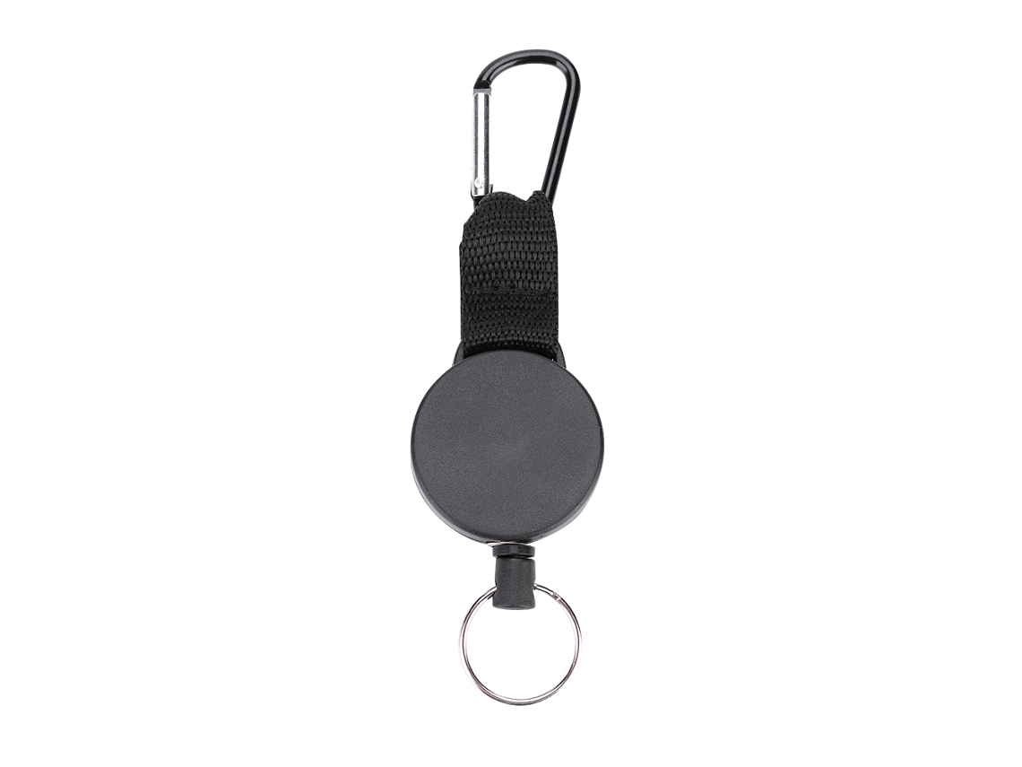 Llavero Retráctil De Acero Inoxidable De 60 Cm, Antipérdida, Ligero Y Duradero Para Llaves.