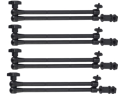 Brazo Mágico Articulado Ajustable De 20 Pulgadas Con Accionamiento Por Fricción Y Soporte Para Zapata Caliente (4 Unidades).