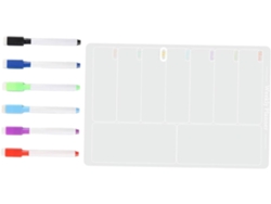 Juego De Calendario Magnético Borrable De Acrílico Para Refrigerador
