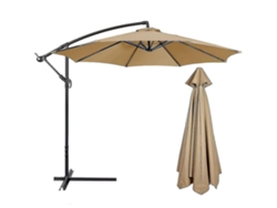 Toldo De Sustitución De Parasol Jardín De Tela Antigoteo Uv 3m 6/8 Brazos Oferta 50% Venta 300cm*6k Tan