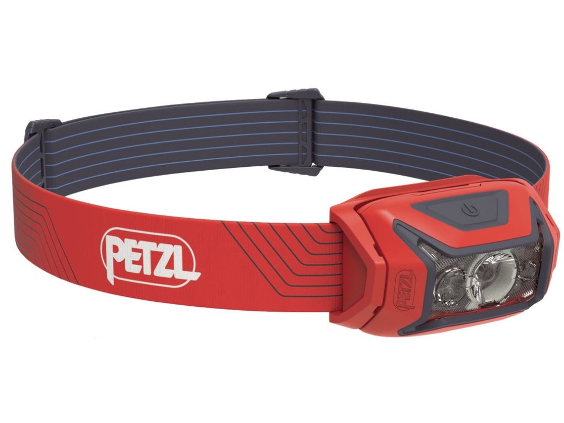 Petzl Actik Red Headband Flashlight Krypton