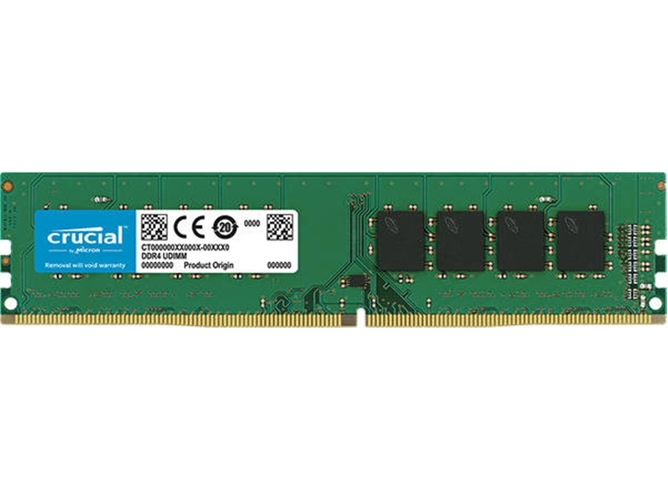 Memoria RAM DDR4 CRUCIAL CT16G4DFD824A (1 x 16 GB - 2400 MHz - CL 17 - Verde)