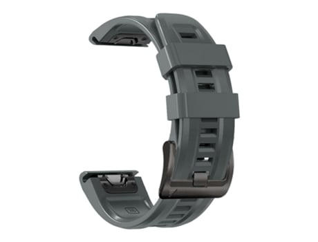 Correa de reloj inteligente para Garmin Fenix 5x Puls 26 mm Correa de reloj deportiva de silicona de color puro (gris carbón)