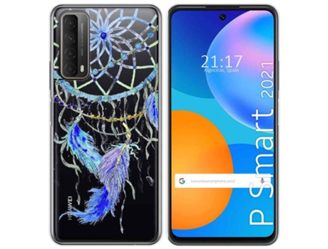 Carcasa Huawei P Smart 2021 TUMUNDOSMARTPHONE Dibujos Transparente Multicolor