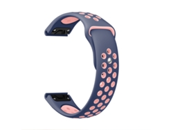La correa Yuysan es compatible con el Garmin Fenix 876, azul medianoche y rosa.