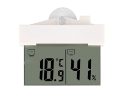 2026-reloj Digital Termómetro Higrómetro Lcd Autoadehsivo Ventana Pared Interior Exterior 0-50℃ 20%-95%hr