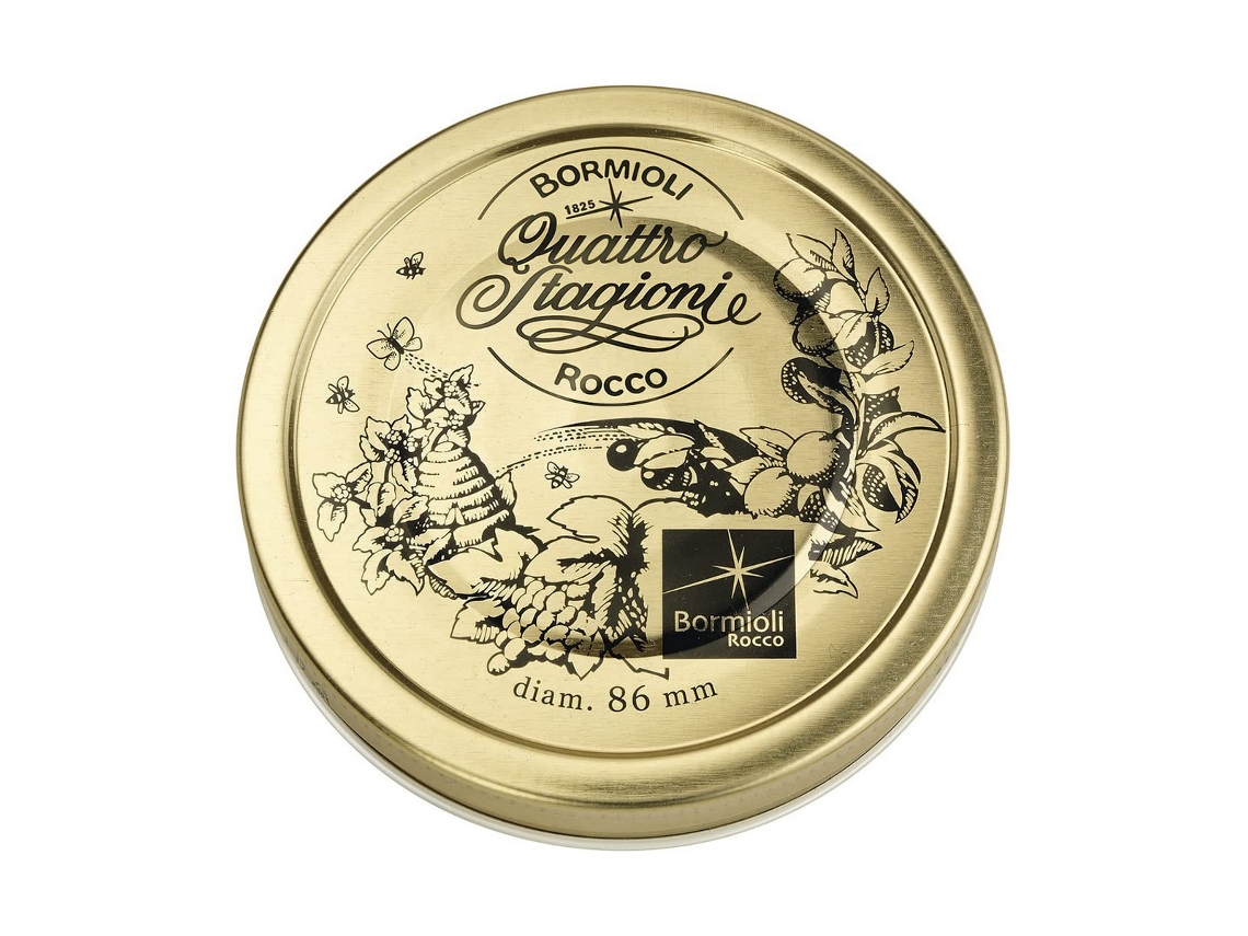 Tapa Bormioli Rocco Quattro Stagioni Dorado 2 Unidades Metal (86 Mm)
