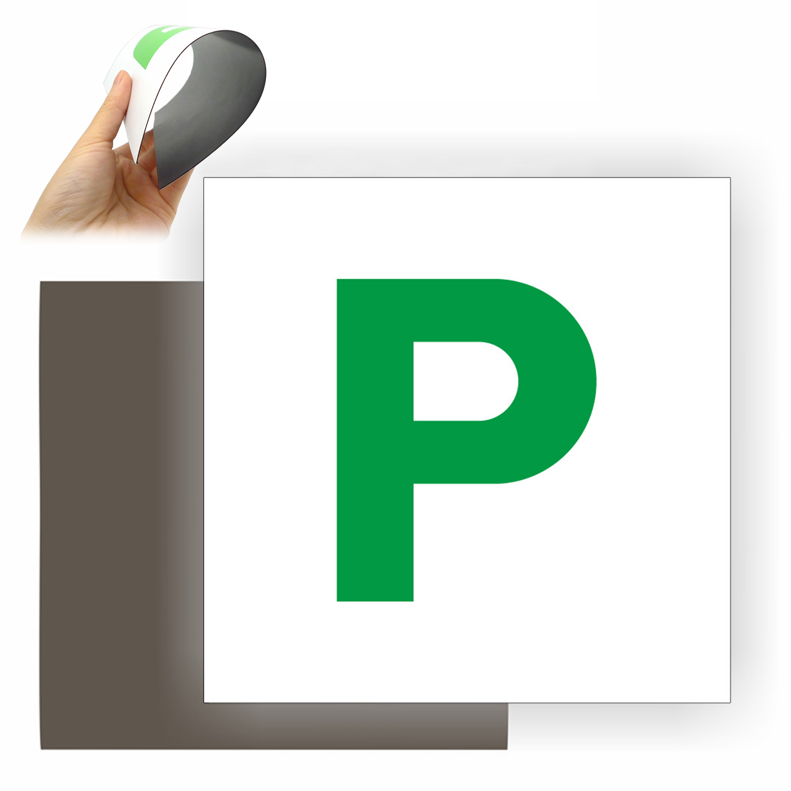 2 pegatinas magnéticas para coche con diseño de prácticas para principiantes