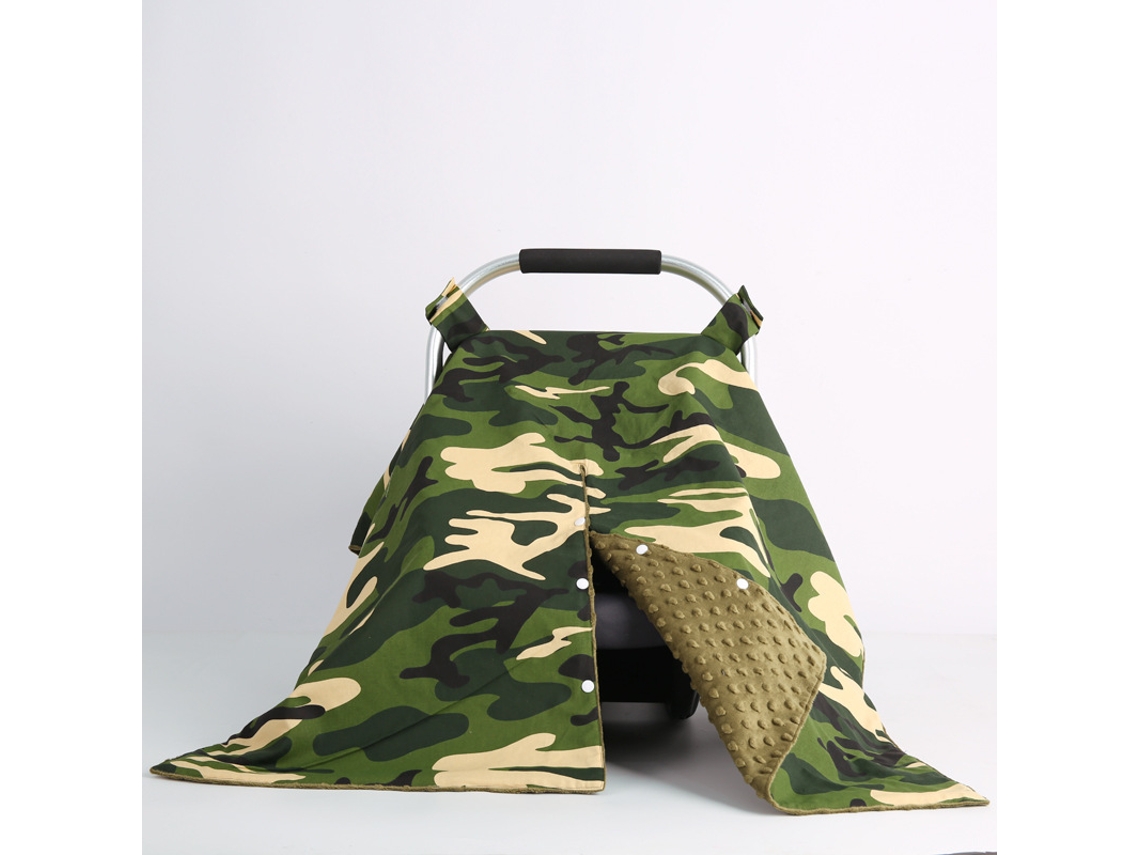 Funda para asiento de coche Eifson Baby, funda de lactancia, todo en uno, manta multiusos para bebé (Camuflaje)