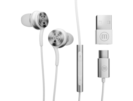 Auriculares con Micrófono MAXELL XC1 (Blanco)