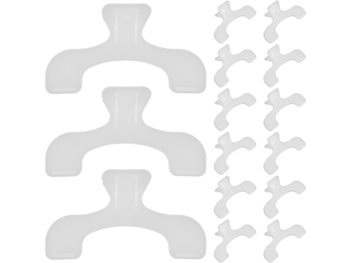 35 Clips De Lectura De Plástico Transparente, Sujetapáginas De Libros Reutilizables